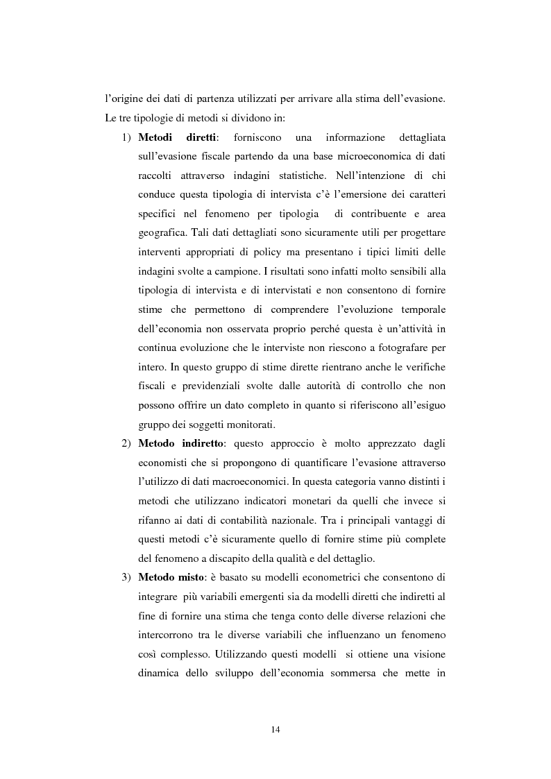 Anteprima della tesi: Il problema dell'evasione fiscale in Italia, Pagina 13