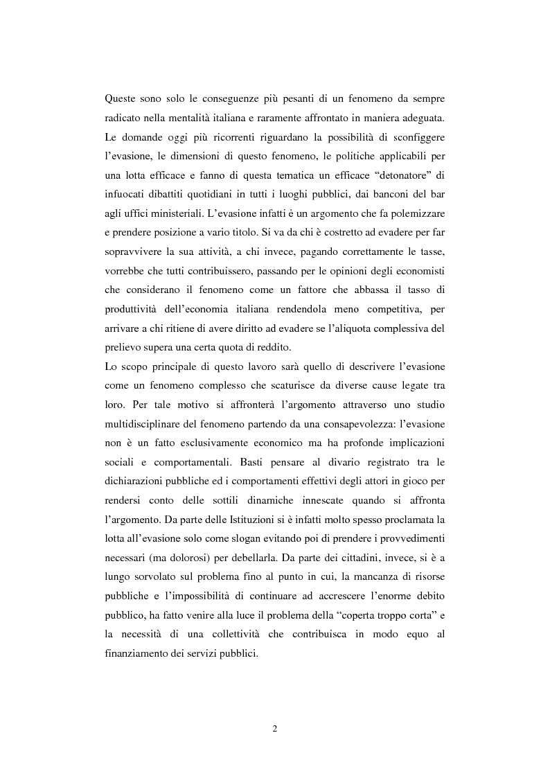 Anteprima della tesi: Il problema dell'evasione fiscale in Italia, Pagina 3