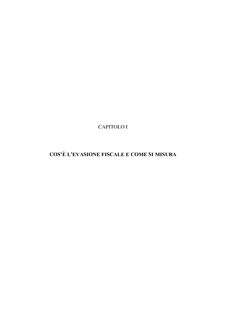 Anteprima della tesi: Il problema dell'evasione fiscale in Italia, Pagina 5