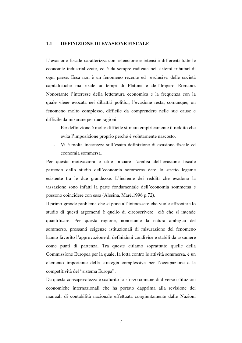 Anteprima della tesi: Il problema dell'evasione fiscale in Italia, Pagina 6