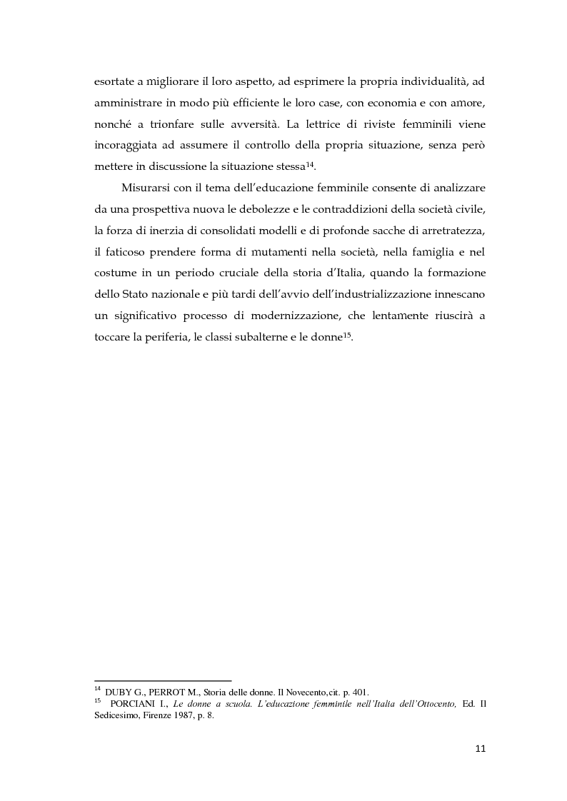 Anteprima della tesi: L'educazione della donna nelle opere di Sofia Bisi Albini, Pagina 9