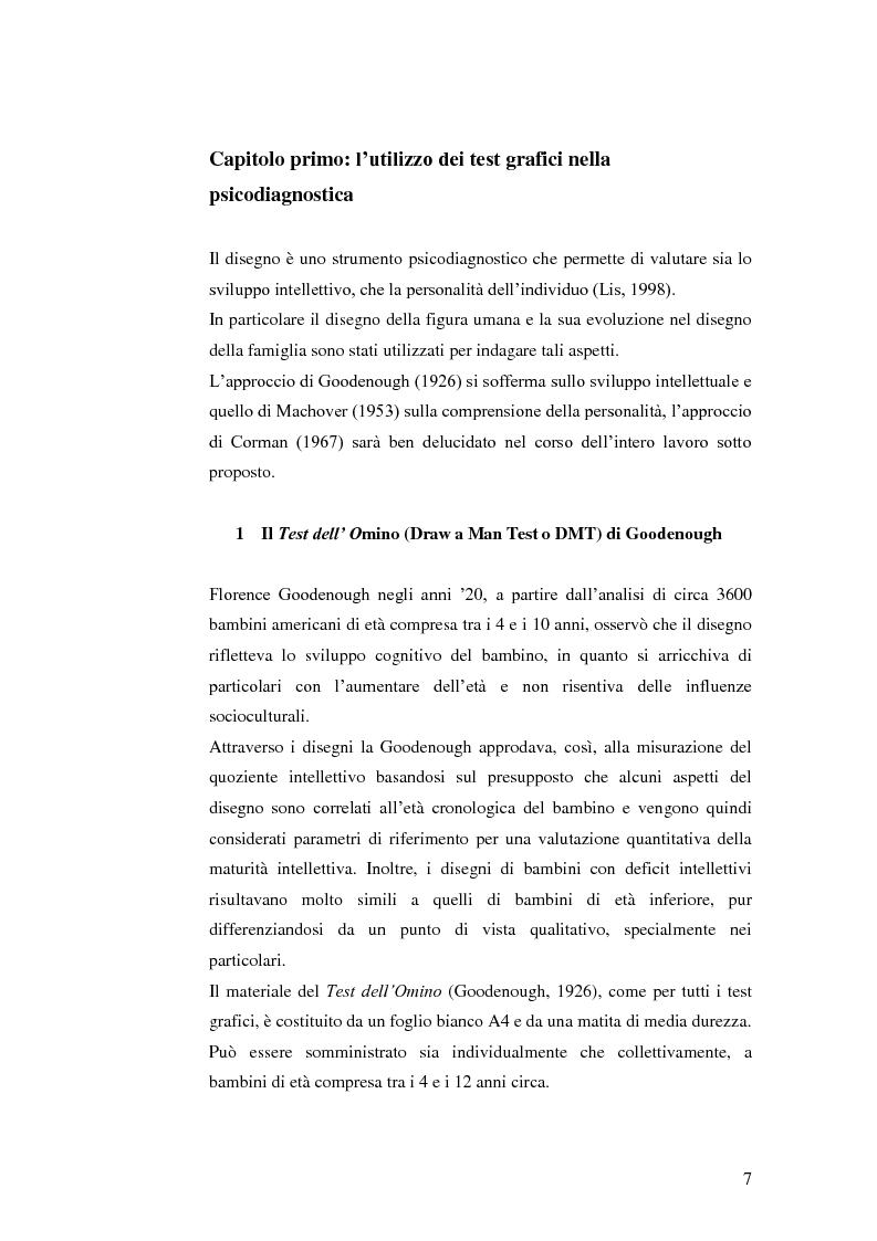 Anteprima della tesi: Il test del disegno della famiglia, Pagina 6