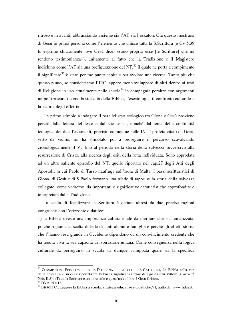 Anteprima della tesi: «Il segno di Giona» (Mt 12,39-40). Da Pinocchio a Paolo di Tarso: una simbolica della resurrezione in declinazione didattica., Pagina 11