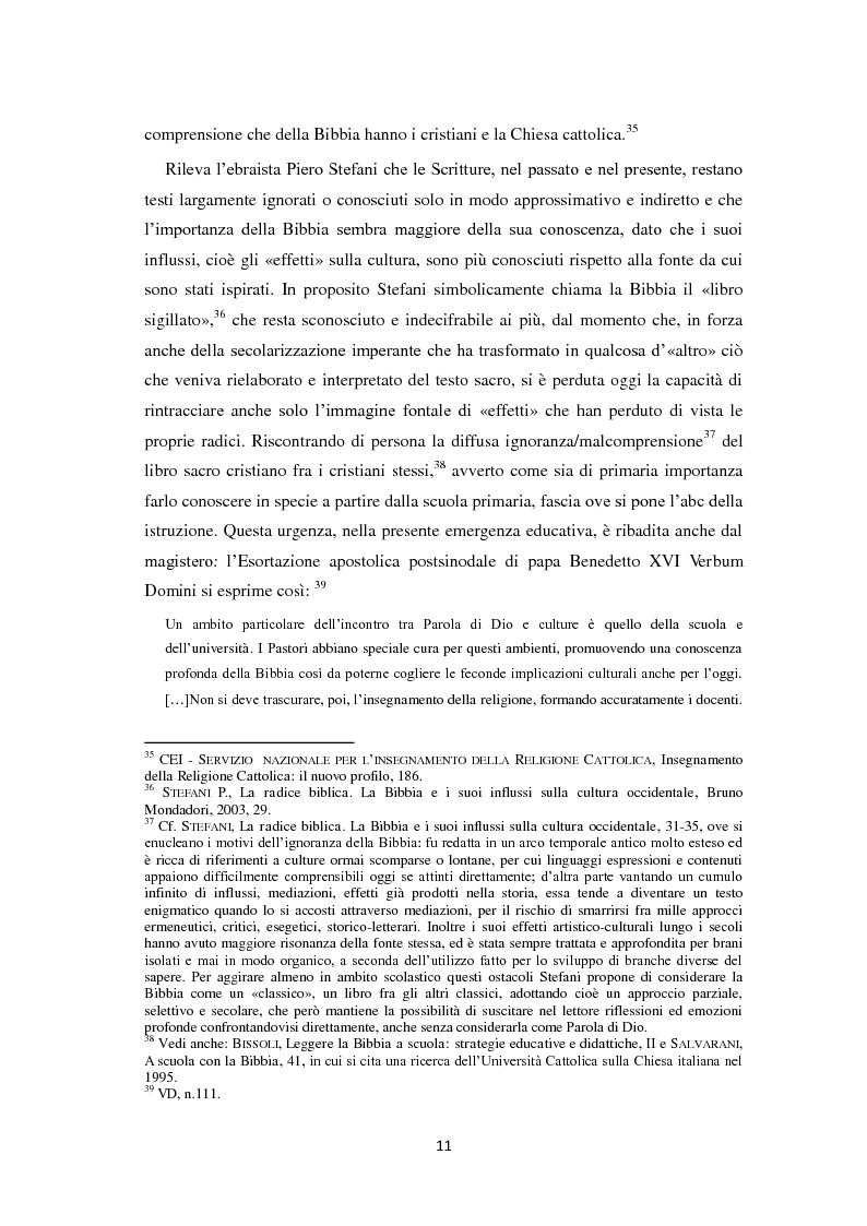 Anteprima della tesi: «Il segno di Giona» (Mt 12,39-40). Da Pinocchio a Paolo di Tarso: una simbolica della resurrezione in declinazione didattica., Pagina 12