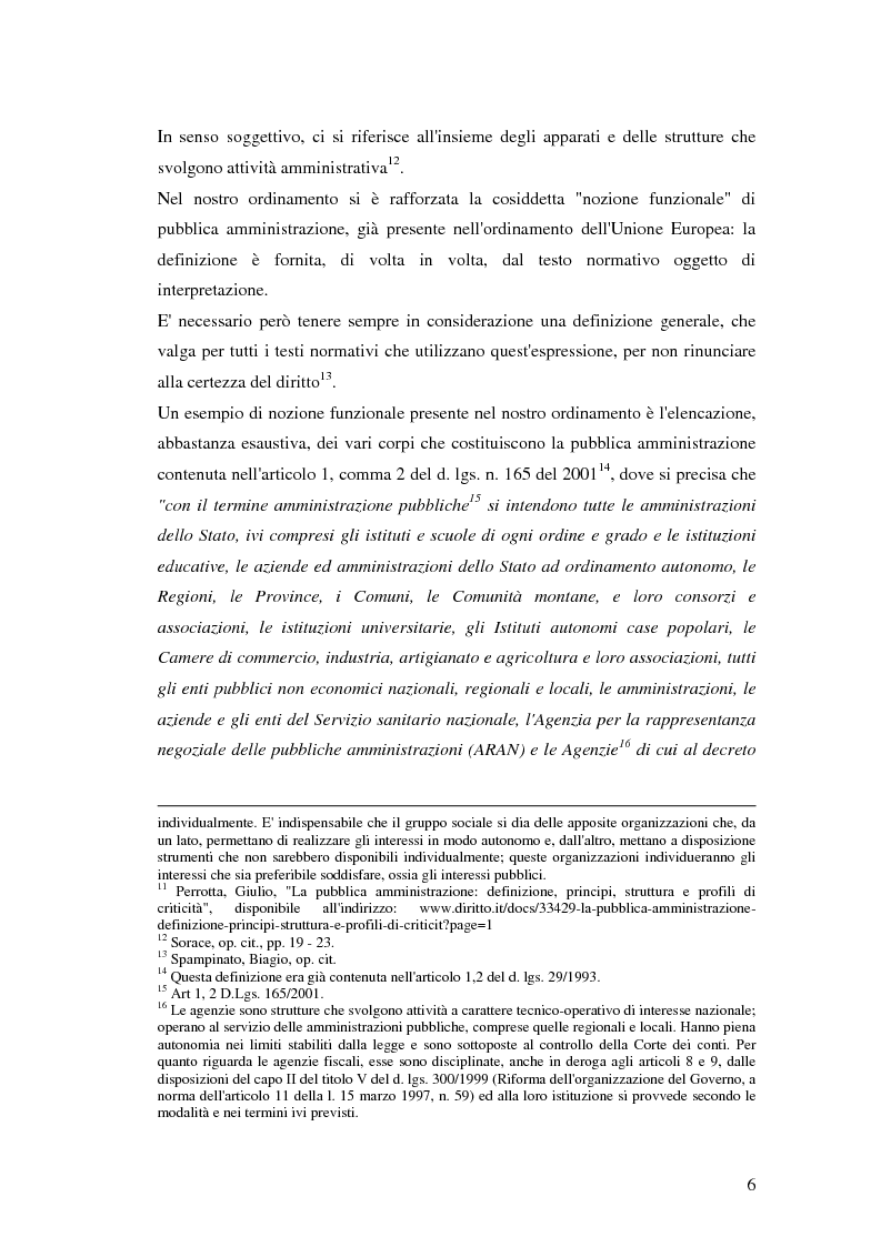Anteprima della tesi: Le riforme del lavoro pubblico e gli enti locali: uniformità con il modello statale ed autonomia organizzativa, Pagina 7