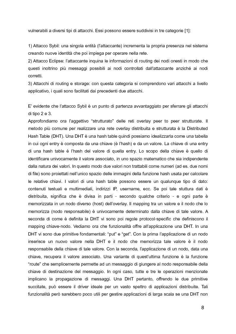 Anteprima della tesi: Identificazione e Difesa contro l'Attacco Eclipse al Protocollo Chord, Pagina 3
