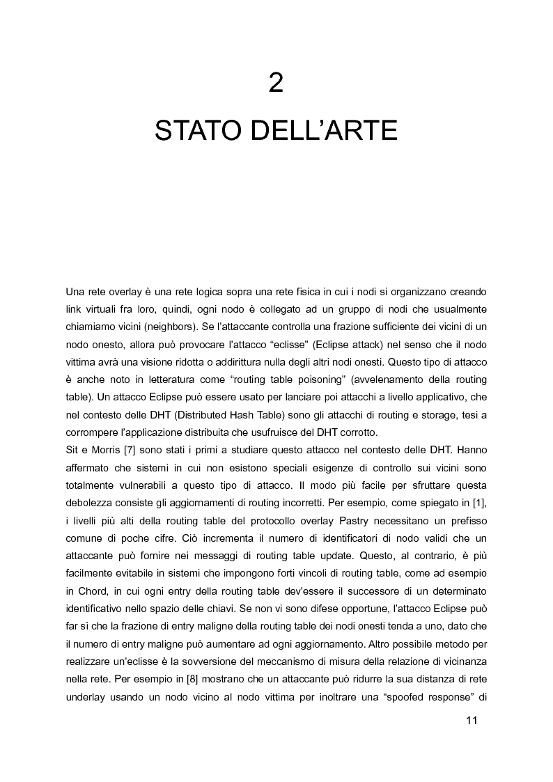 Anteprima della tesi: Identificazione e Difesa contro l'Attacco Eclipse al Protocollo Chord, Pagina 6