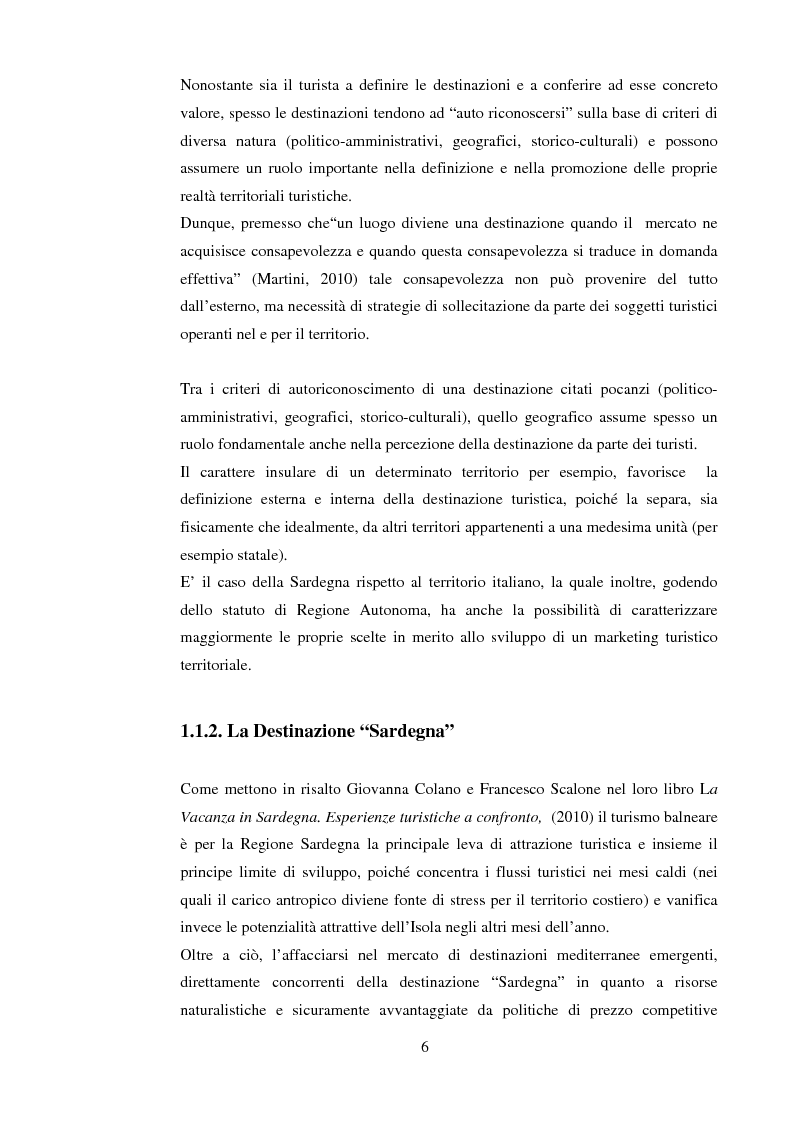 Anteprima della tesi: Il monitoraggio dei forum on-line sul turismo come nuova prospettiva di analisi dell’immagine turistica. Il caso della Sardegna nel 2012 in un'analisi del contenuto, Pagina 3