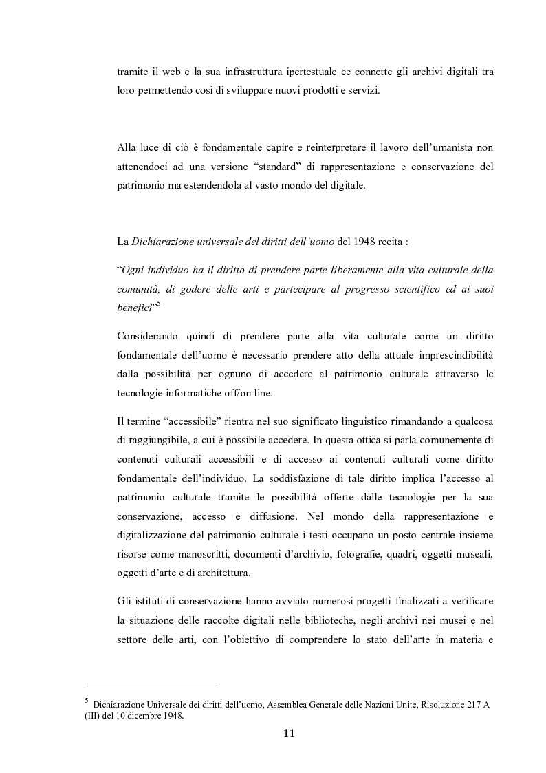 Anteprima della tesi: Digitalizzazione del patrimonio culturale e biblioteche online, Pagina 8