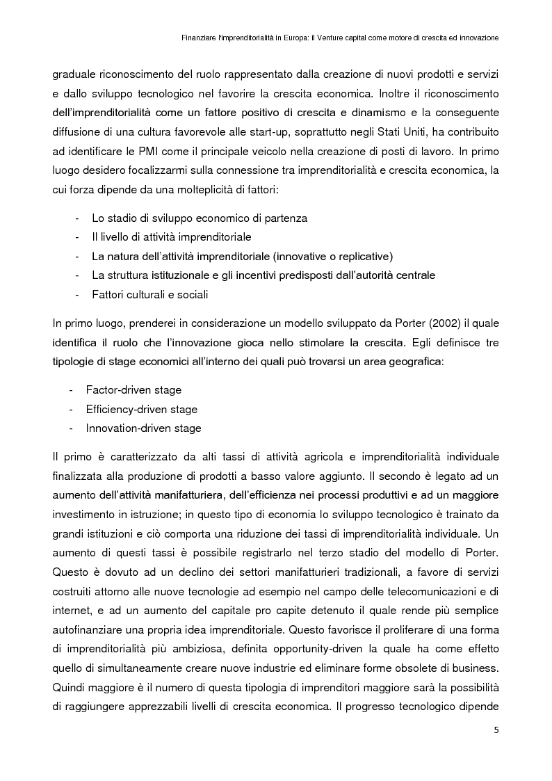 Anteprima della tesi: Finanziare l'imprenditorialità in Europa: il Venture capital come motore di crescita ed innovazione, Pagina 4