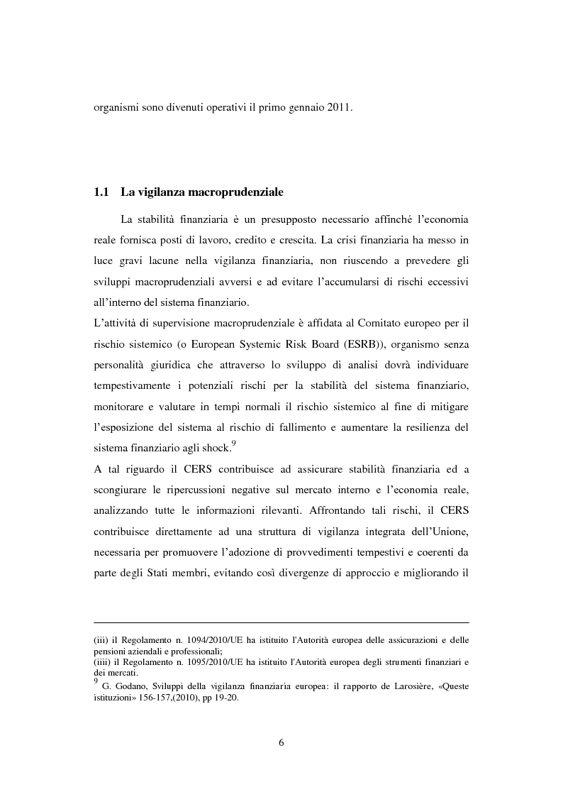 Anteprima della tesi: ESMA: La nuova Autorità europea degli strumenti finanziari e dei mercati, Pagina 5