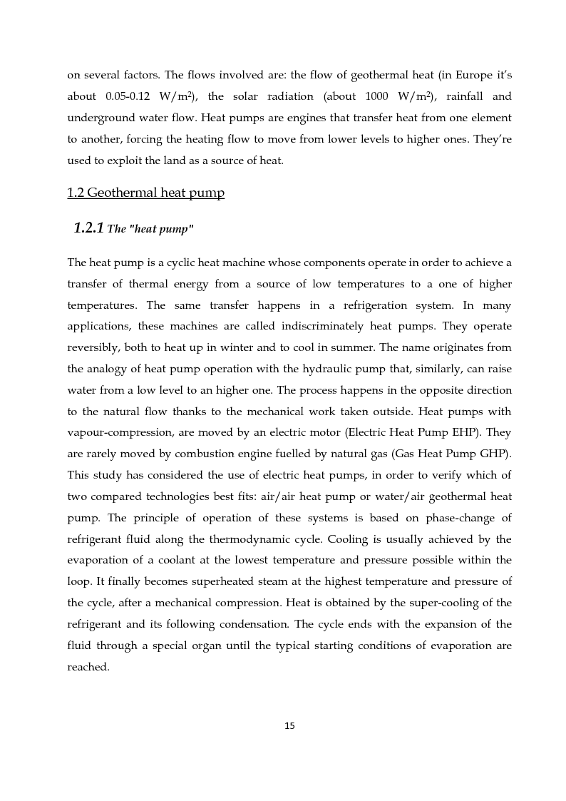 Anteprima della tesi: Thermodinamic and Economic Analysis of Geothermal Heat Pumps for Civil Air-Conditioning, Pagina 10