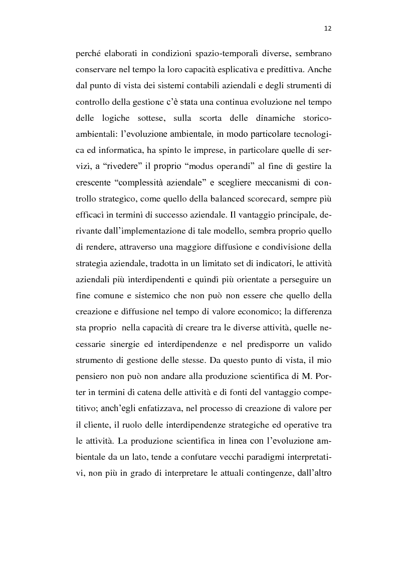Anteprima della tesi: La redditività nel tempo lungo come indicatore di efficacia strategica e la BSC: il gruppo Mediaset, Pagina 8