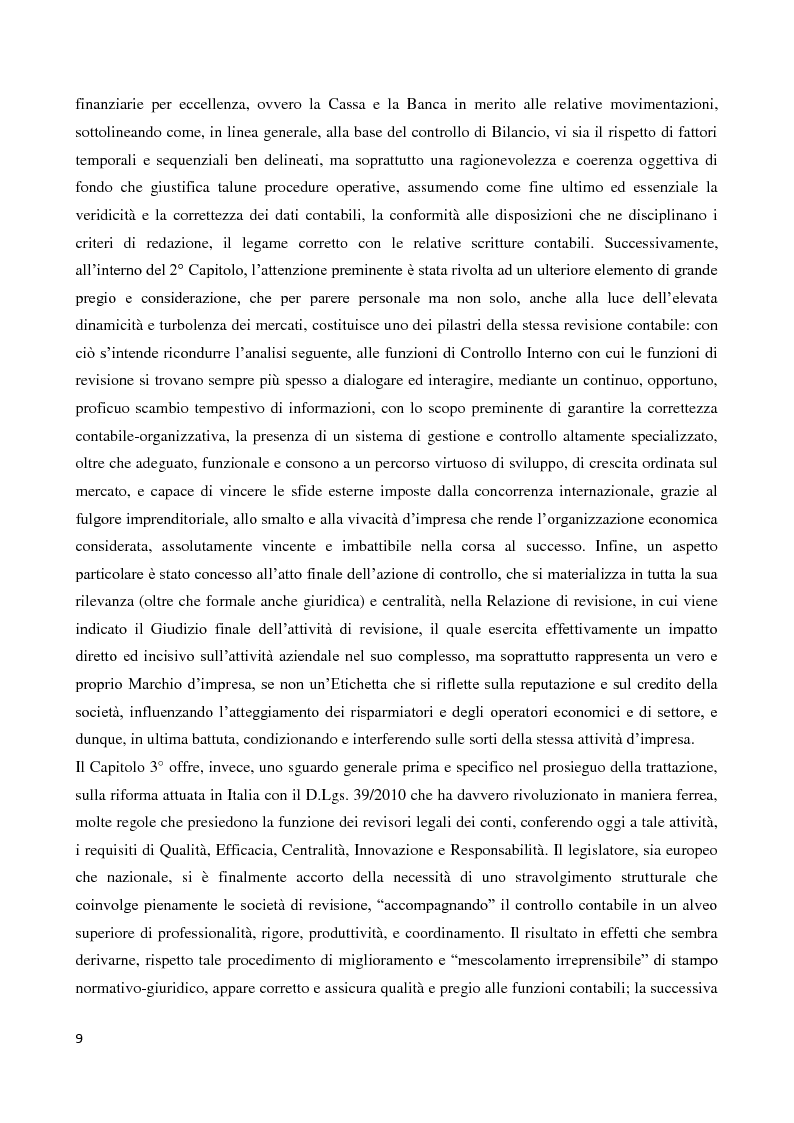 Anteprima della tesi: Indipendenza e Conflitto di Interessi nella Revisione Legale dei conti: Qualità ed Evoluzione della funzione del revisore alla luce delle recenti riforme., Pagina 7