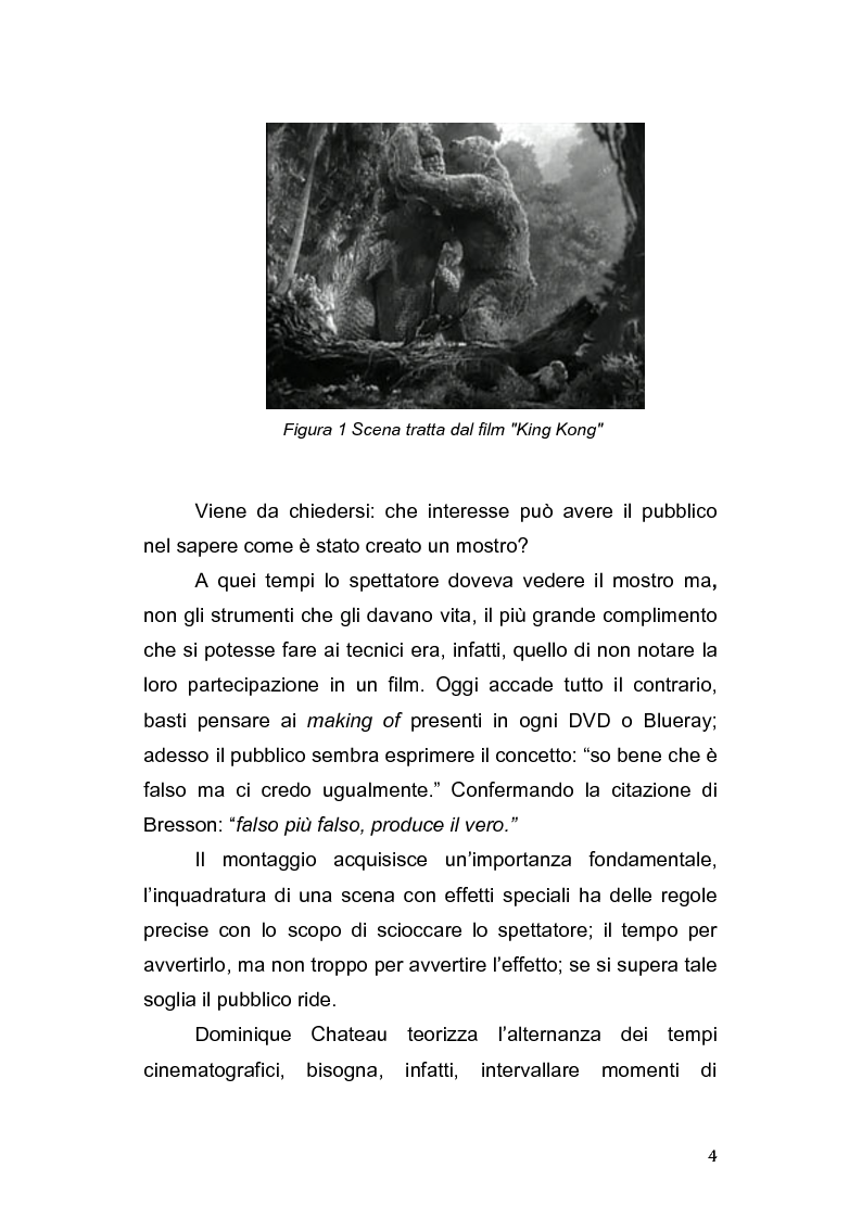 Anteprima della tesi: Compositing - Effetti Speciali. Reale o Virtuale, Pagina 5