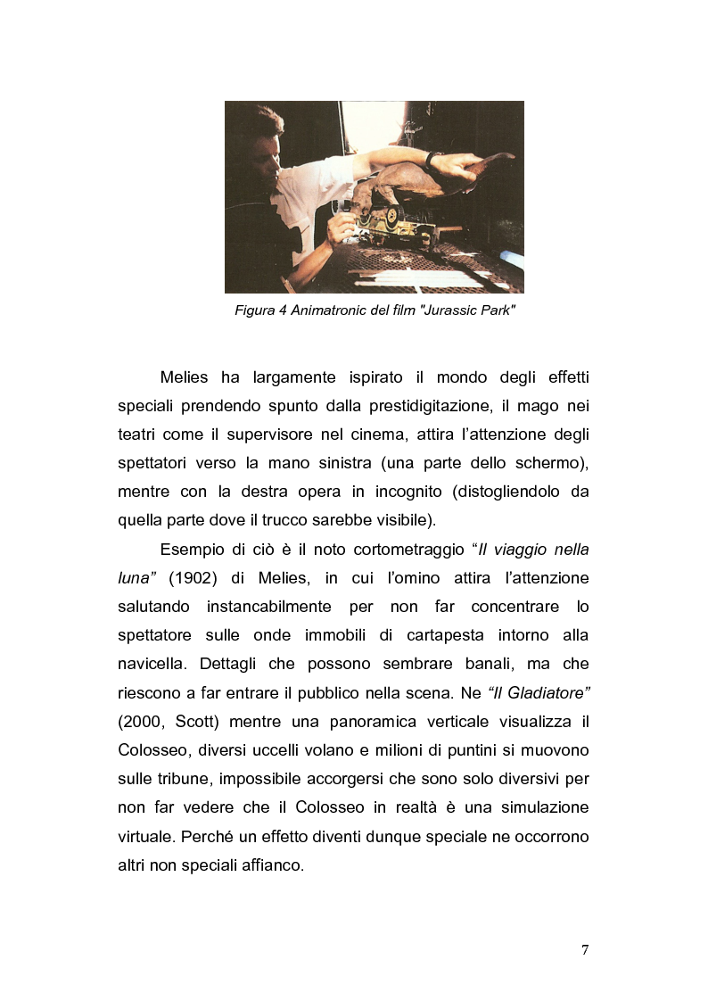 Anteprima della tesi: Compositing - Effetti Speciali. Reale o Virtuale, Pagina 8
