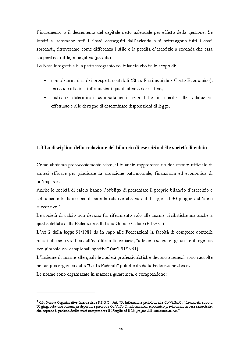 Anteprima della tesi: Fair Play Finanziario: compagno di squadra o avversario ostico?, Pagina 9