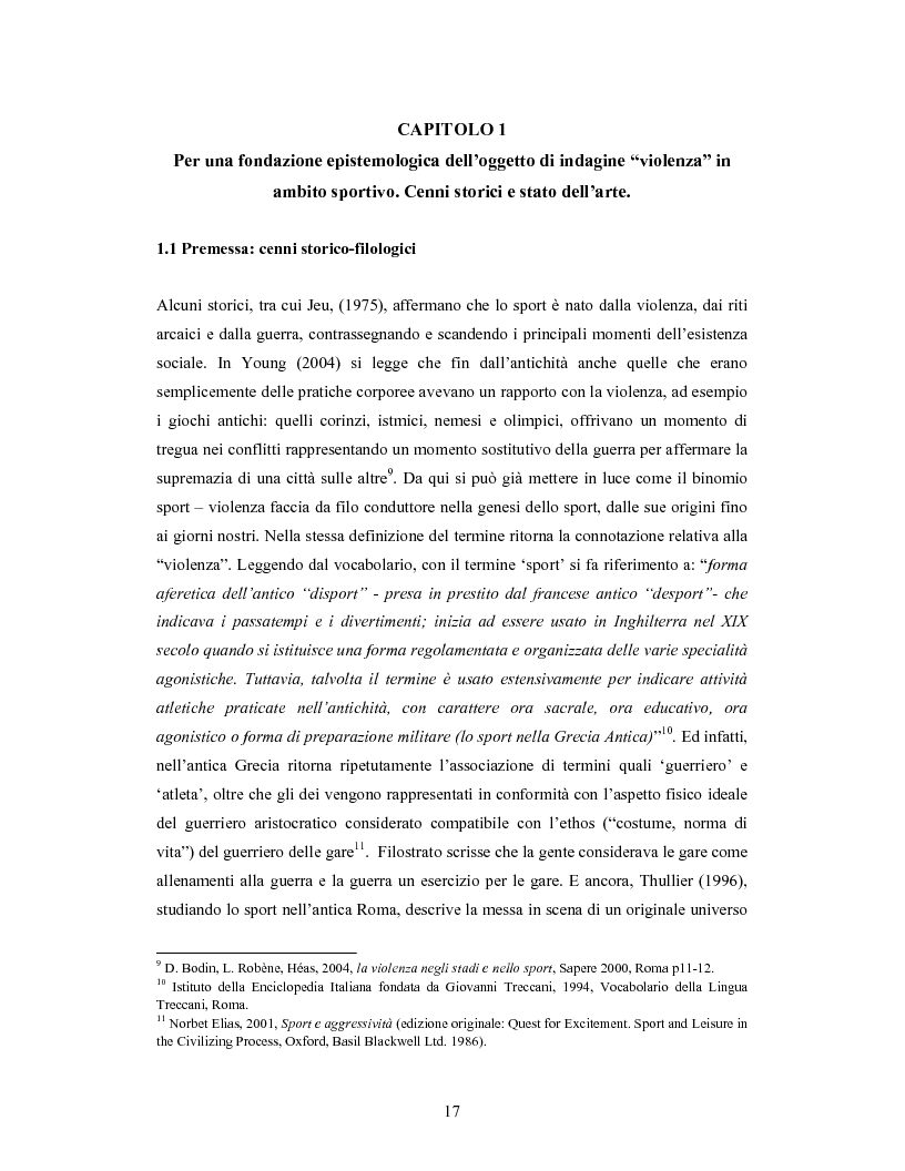 Anteprima della tesi: Il ruolo dei mass media nella configurazione violenza in ambito sportivo, Pagina 8