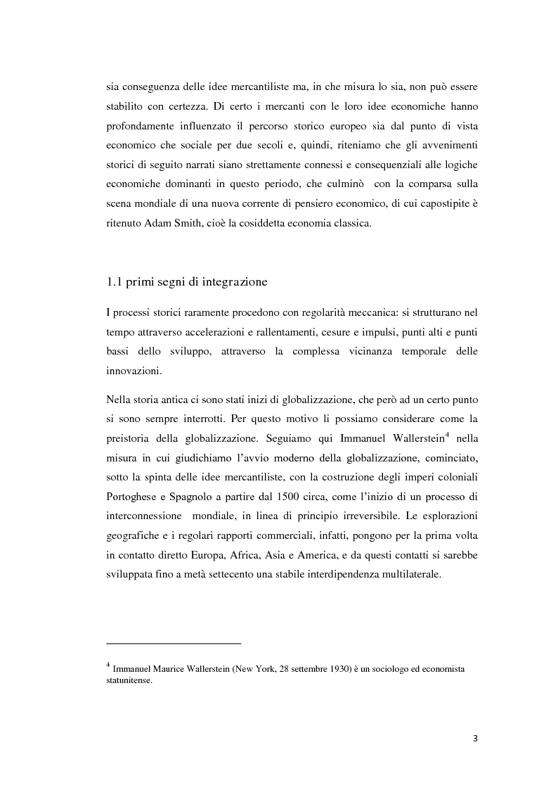 Anteprima della tesi: Globalizzazione: storia e stato dell’arte, Pagina 4
