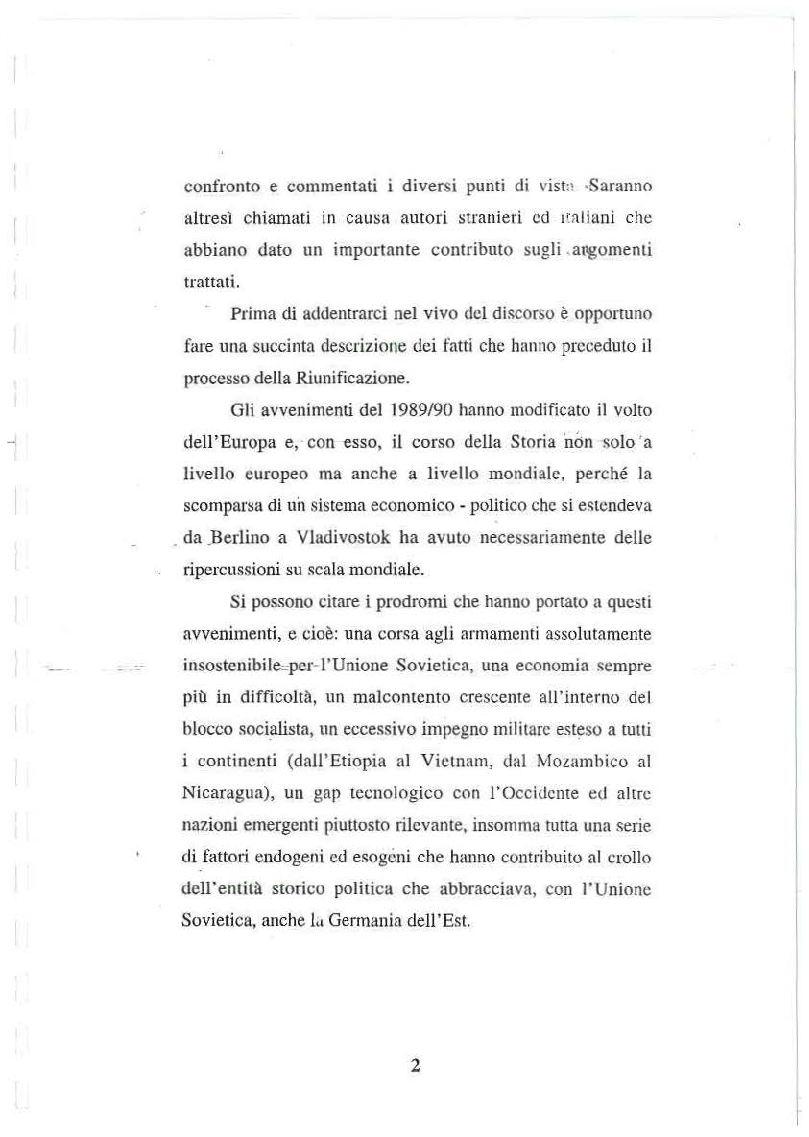 Anteprima della tesi: La riunificazione tedesca nei suoi aspetti nazionali ed internazionali, Pagina 3