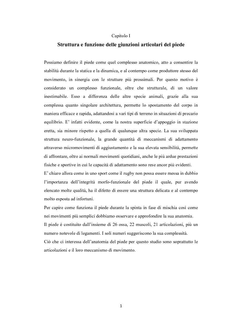 Anteprima della tesi: Il giocatore di rugby nel ruolo degli avanti: studio sperimentale sull’interazione tra piede, scarpa e terreno nel movimento di traslazione antero-posteriore, Pagina 3