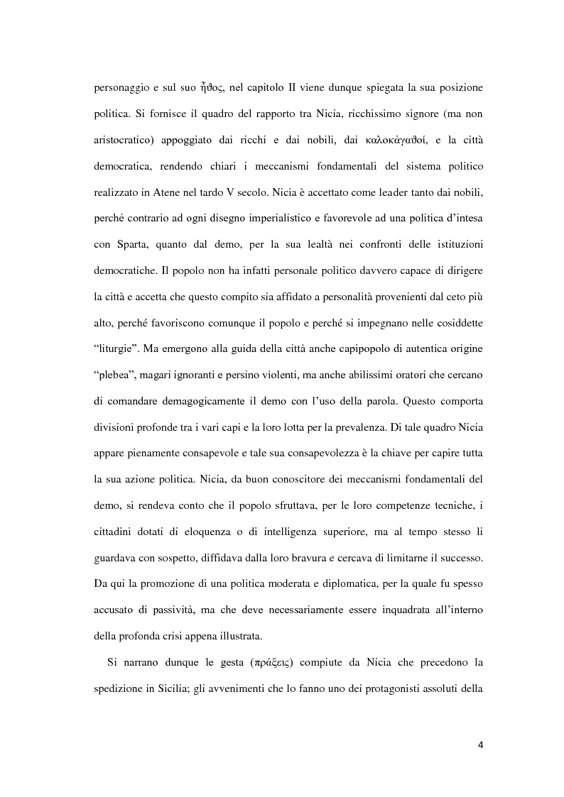 Anteprima della tesi: Nicia tra biografia e storia. Il ritratto dell'uomo e del politico, Pagina 3