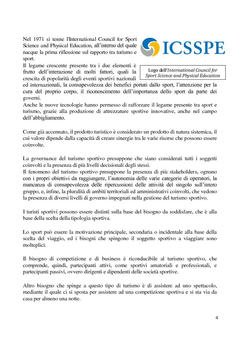 Anteprima della tesi: Destinazione turistica e turismo sportivo: il caso del VCO, Pagina 3