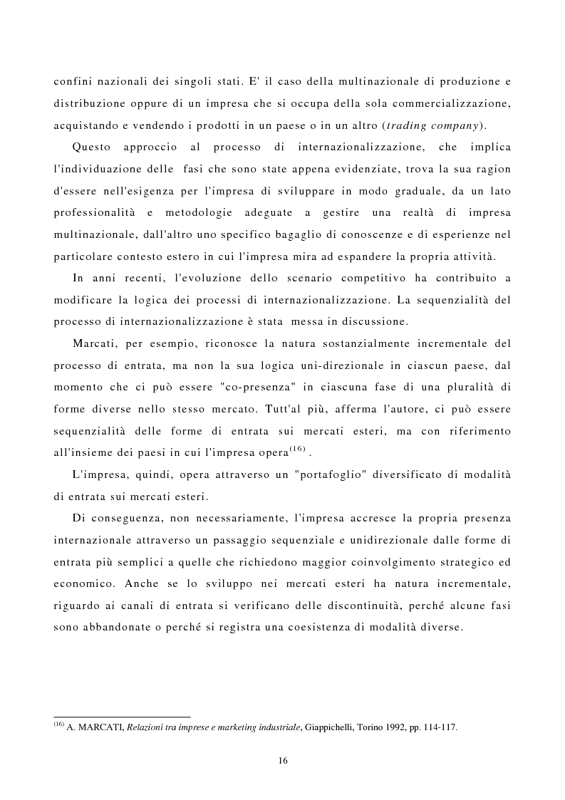 Anteprima della tesi: I canali di entrata sui mercati esteri per i beni industriali: analisi del caso delle macchine utensili in Italia, Pagina 12