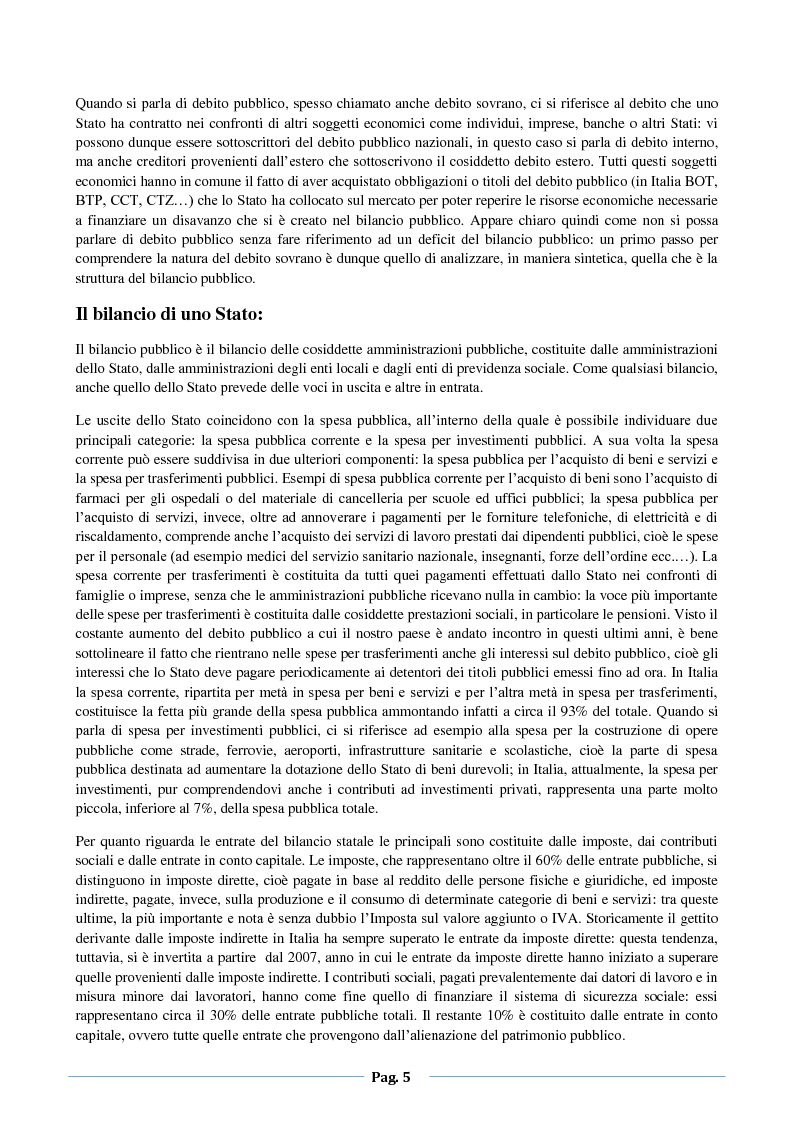 Anteprima della tesi: Il debito pubblico in Italia: dall'unificazione alla crisi dei debiti sovrani, Pagina 4