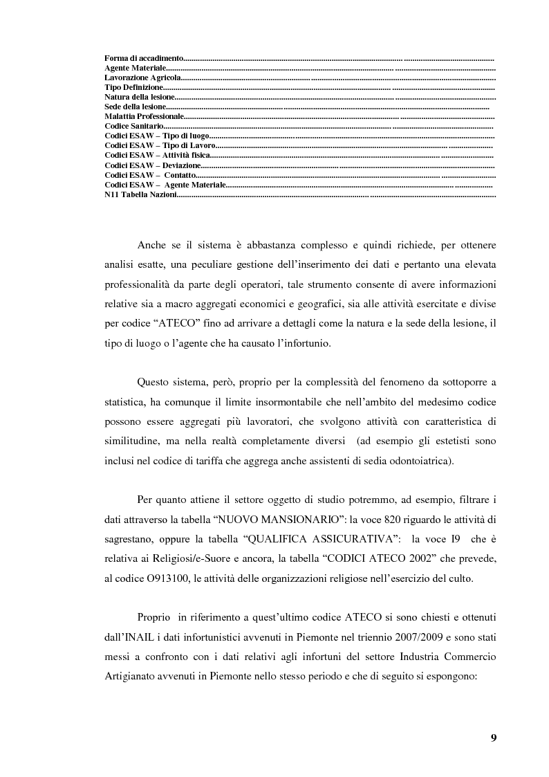 Anteprima della tesi: La Prevenzione degli Infortuni in Ambito Ecclesiastico, Pagina 5