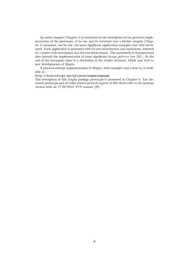 Anteprima della tesi: Experimenting with the Magda Language, Pagina 3