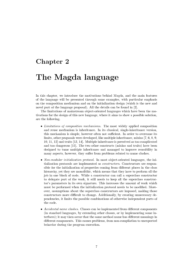 Anteprima della tesi: Experimenting with the Magda Language, Pagina 4