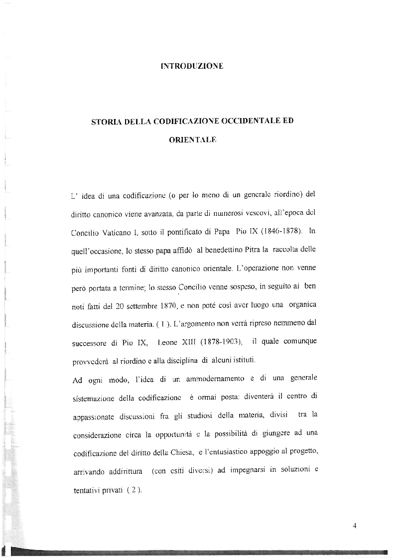 Anteprima della tesi: La disciplina canonica del Battesimo nel Codice latino e nel Codice orientale, Pagina 2