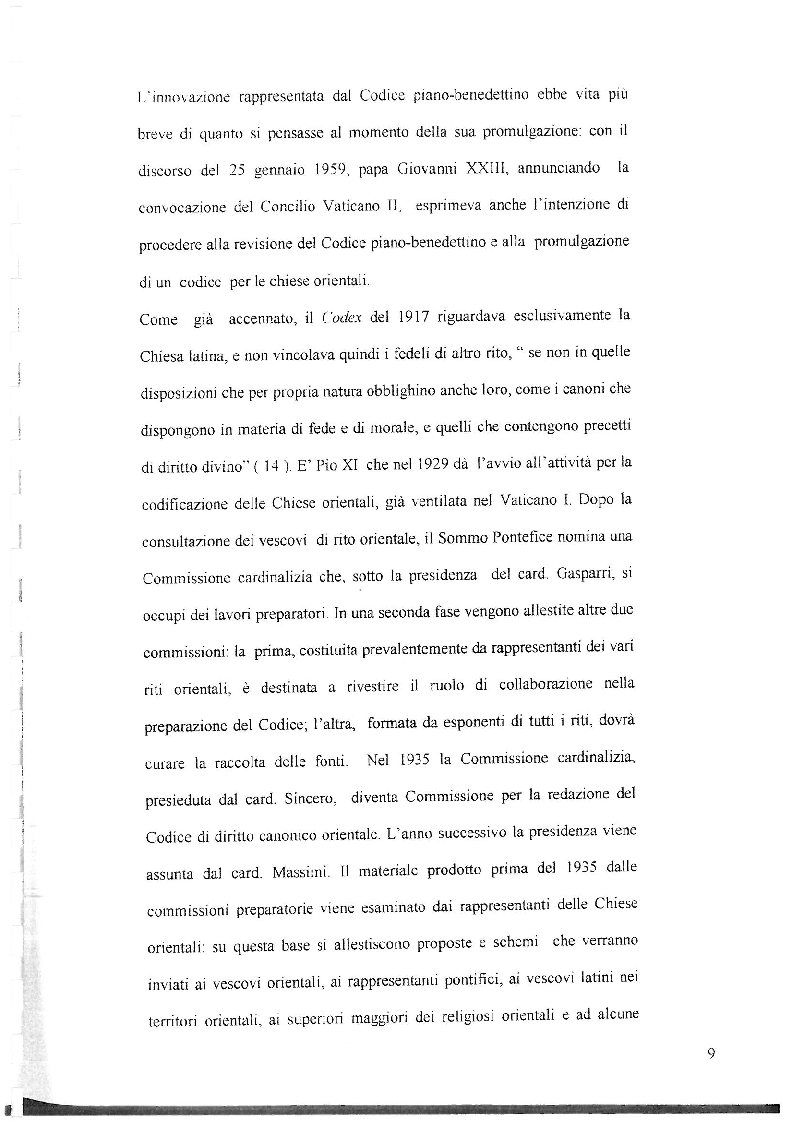 Anteprima della tesi: La disciplina canonica del Battesimo nel Codice latino e nel Codice orientale, Pagina 7