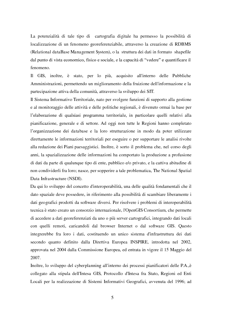 Anteprima della tesi: Realizzare un WebGIS per la valorizzazione del territorio e la fruizione dell'informazione culturale: il caso studio Enea Tour, Pagina 5