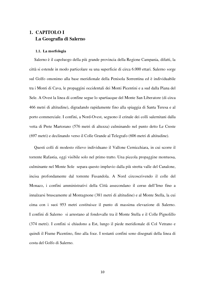 Anteprima della tesi: La città di Salerno: trasformazioni urbane e topophilia. Un’indagine quali-quantitativa, Pagina 6
