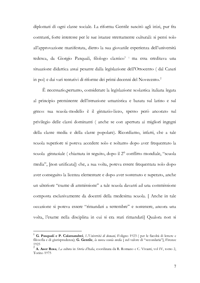 Anteprima della tesi: Rapporto tra filosofia ed educazione nell'attualismo gentiliano, Pagina 7