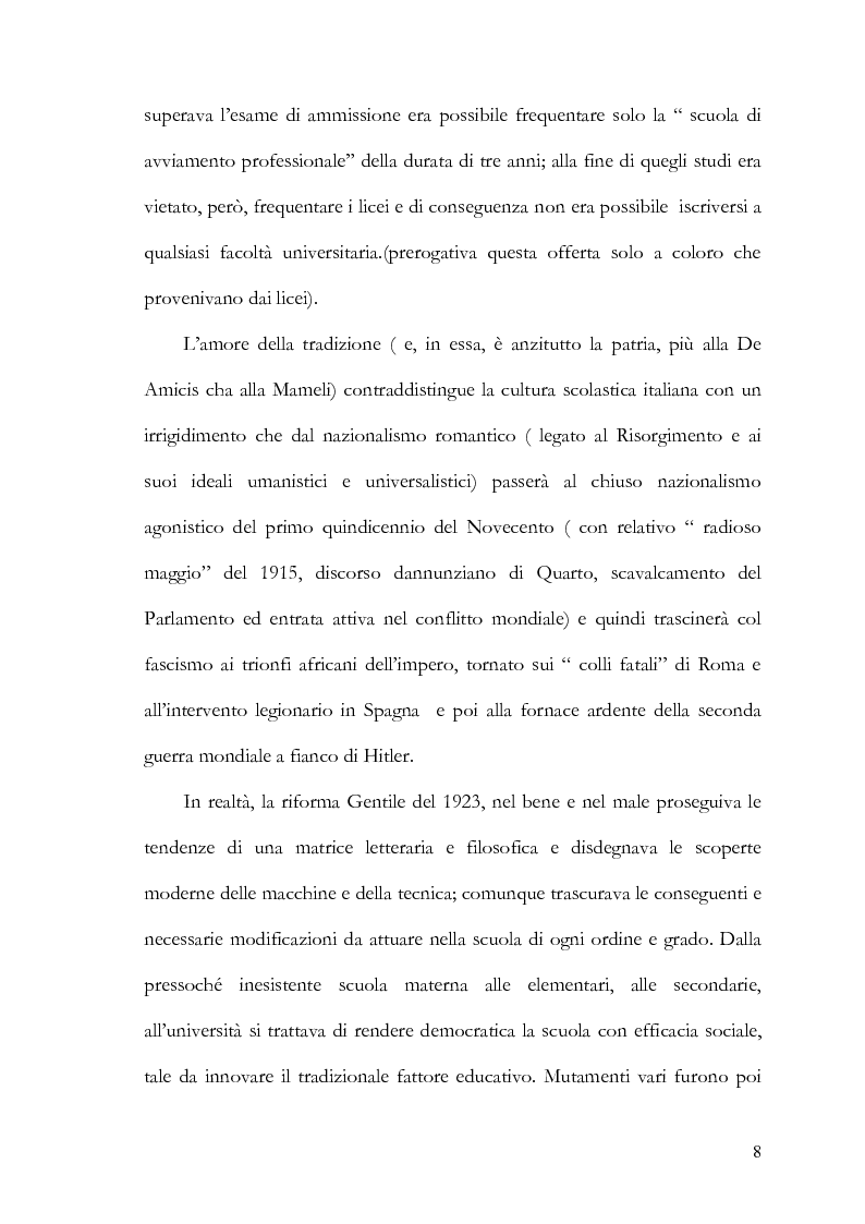 Anteprima della tesi: Rapporto tra filosofia ed educazione nell'attualismo gentiliano, Pagina 8