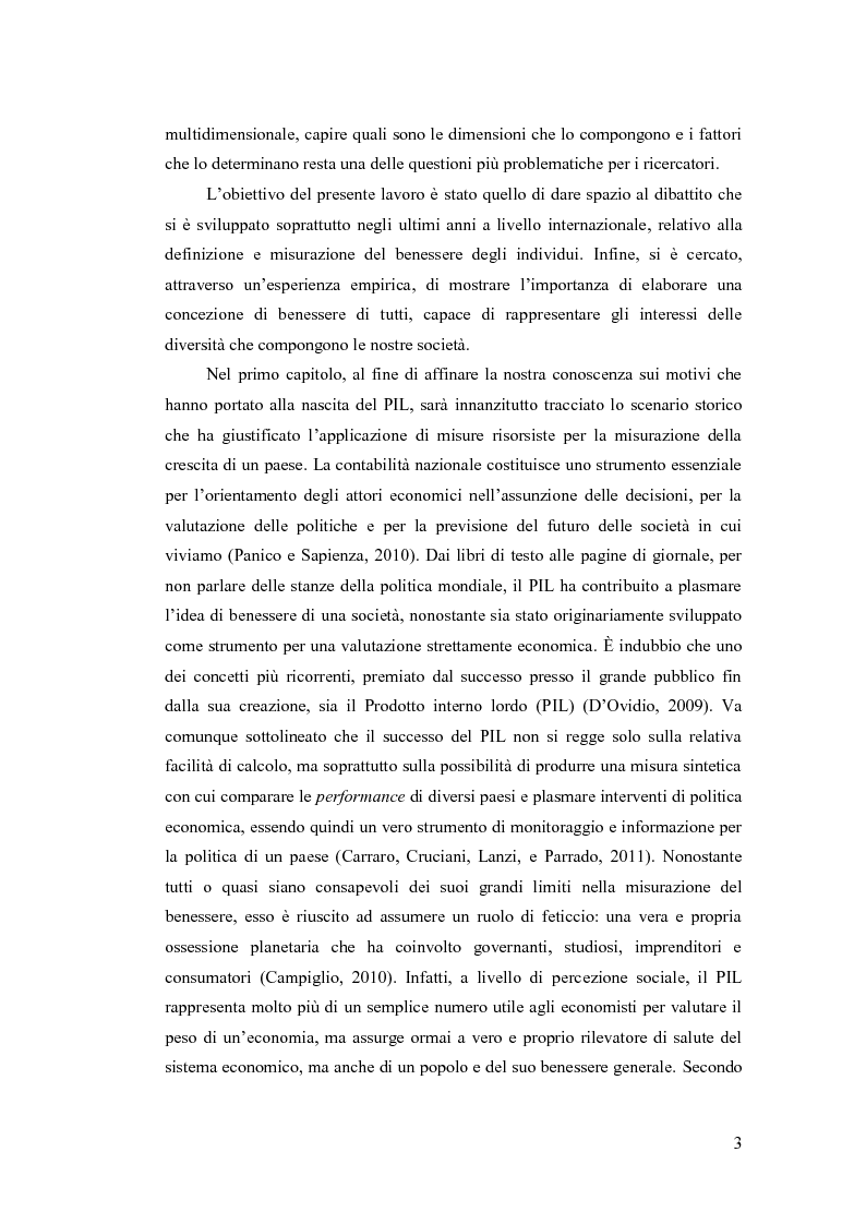 Anteprima della tesi: I nuovi approcci alla misurazione del benessere e il peso delle differenze sociali, Pagina 4
