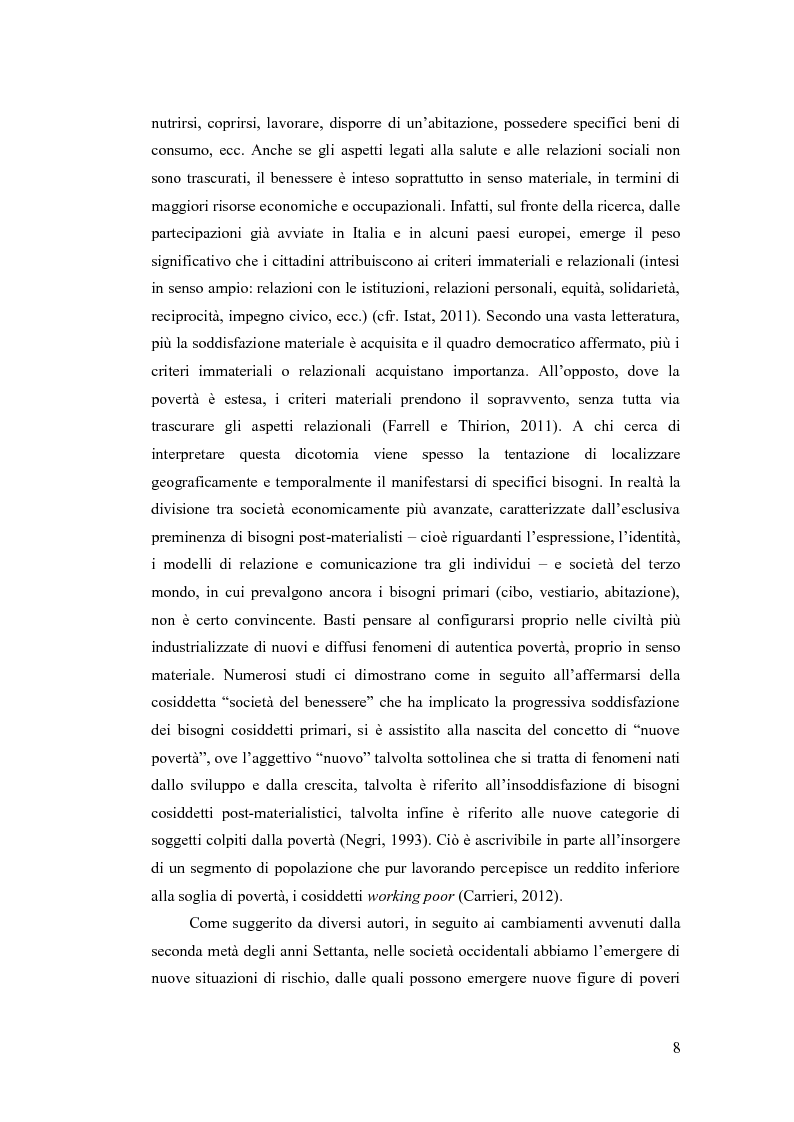 Anteprima della tesi: I nuovi approcci alla misurazione del benessere e il peso delle differenze sociali, Pagina 9