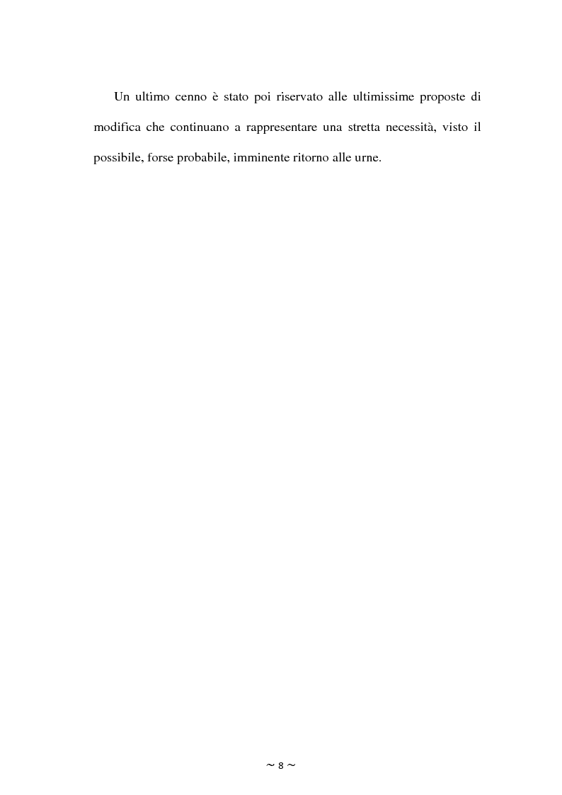 Anteprima della tesi: Il rapporto tra sistema elettorale, sistema dei partiti e forma di governo: il caso italiano alla luce dell'analisi comparata., Pagina 5