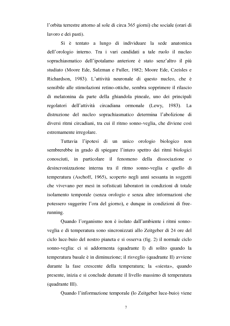 Anteprima della tesi: Attivazione mnestica nelle fasi di passaggio veglia-sonno, sonno-veglia, Pagina 5