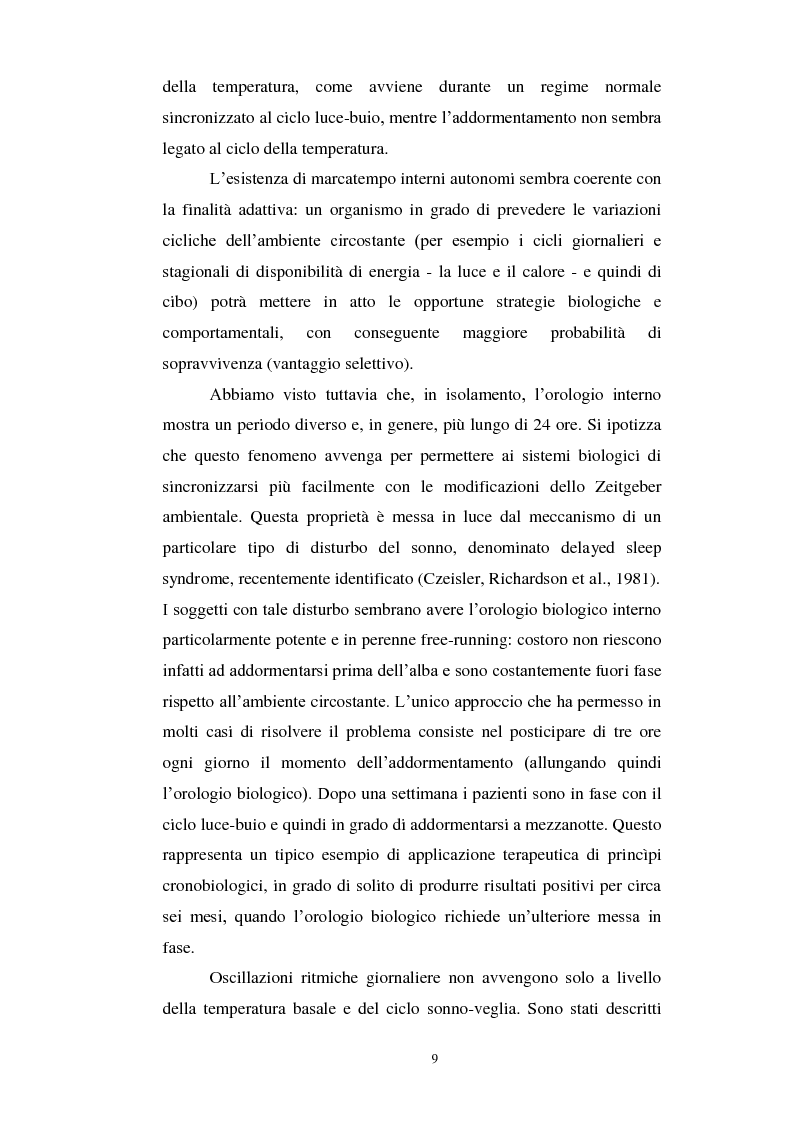 Anteprima della tesi: Attivazione mnestica nelle fasi di passaggio veglia-sonno, sonno-veglia, Pagina 7