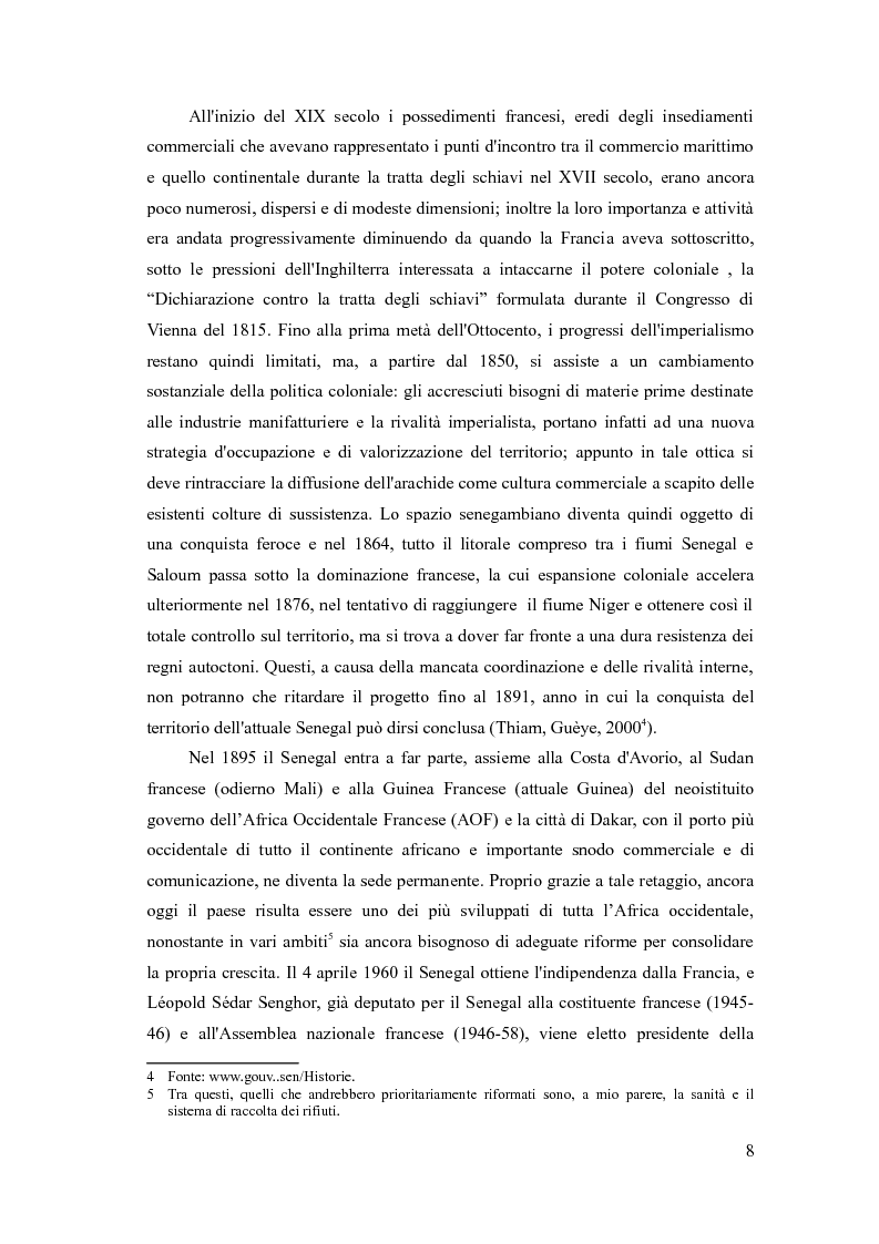 Anteprima della tesi: Circuiti di solidarietà e cooperazione nelle migrazioni dei senegalesi. Dalla Sardegna al Senegal e ritorno, Pagina 7