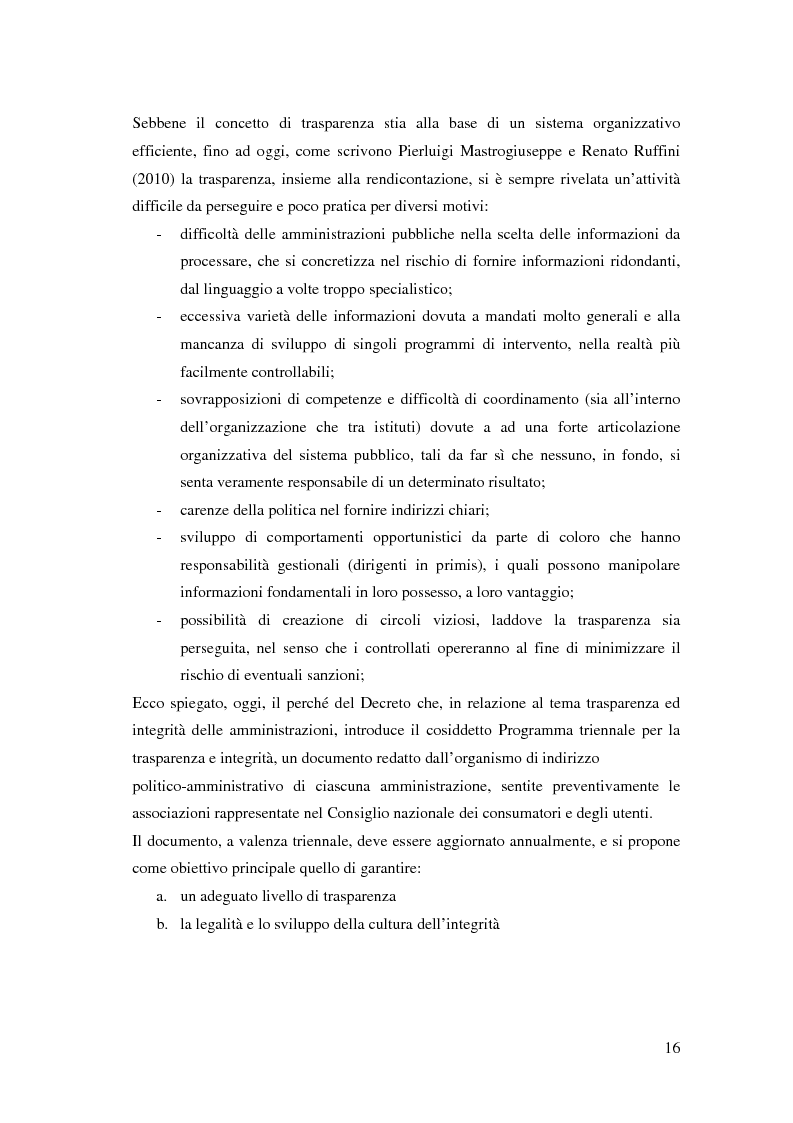 Anteprima della tesi: L'introduzione del sistema di gestione della performance nelle pubbliche amministrazioni italiane, Pagina 14