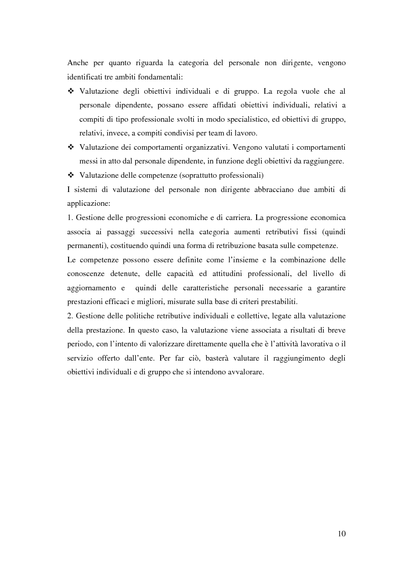 Anteprima della tesi: L'introduzione del sistema di gestione della performance nelle pubbliche amministrazioni italiane, Pagina 8