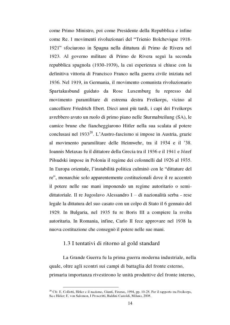 Anteprima della tesi: Tra pubblico e privato: il ruolo della Banca Commerciale Italiana nell'espansionismo italiano nei Balcani tra le due guerre, Pagina 12