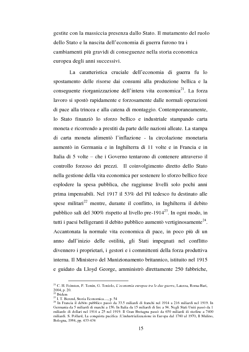 Anteprima della tesi: Tra pubblico e privato: il ruolo della Banca Commerciale Italiana nell'espansionismo italiano nei Balcani tra le due guerre, Pagina 13