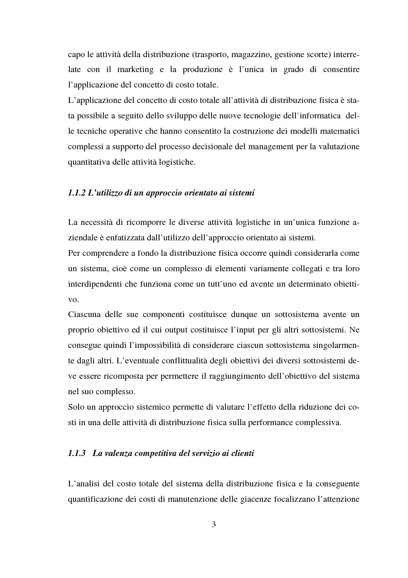 Anteprima della tesi: Il ruolo della logistica nella produzione su commessa: Il caso Jordan Technologies Europe, Pagina 4