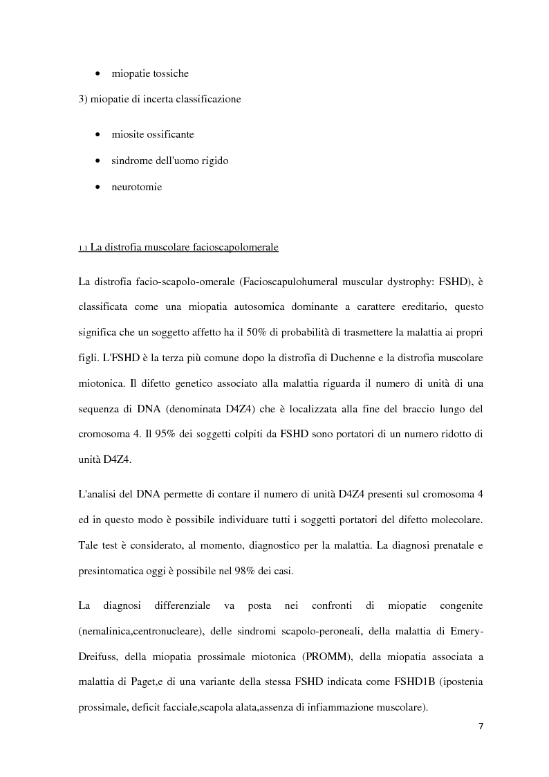 Anteprima della tesi: L'applicazione di tecniche di terapia occupazionale nella distrofia facioscopolomerale, Pagina 3